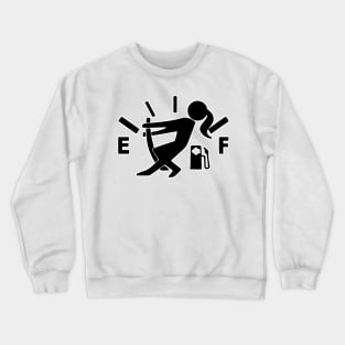 Girl Fuel Tank Cover Sticker, Crewneck Sweatshirt